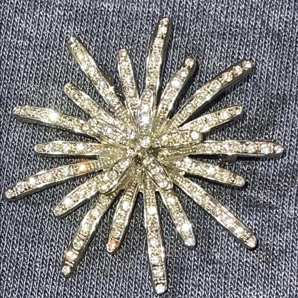 1960s 3-D Atomic Starburst Brooch